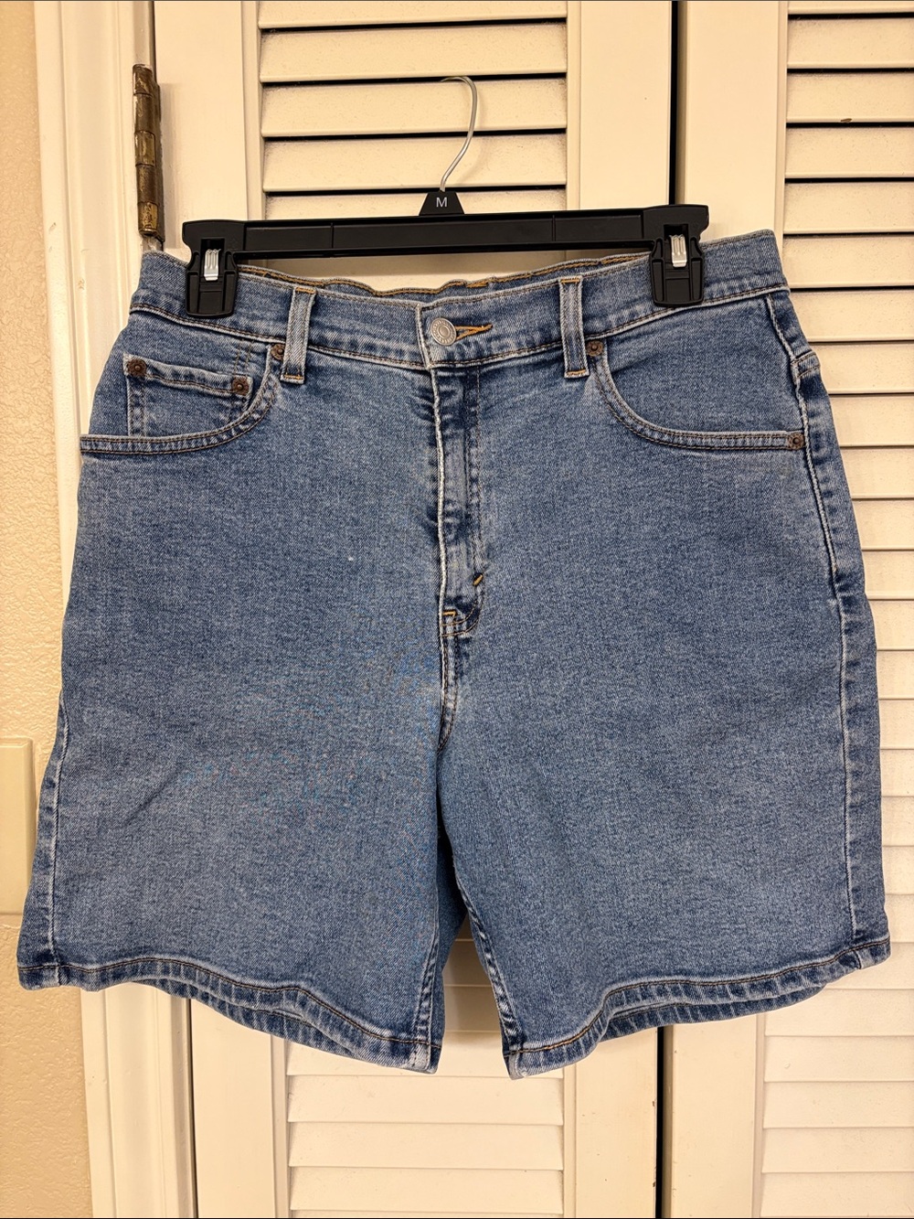 Levi's Light Blue High-Waist Denim Shorts